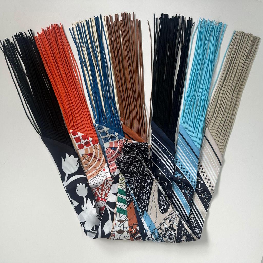 Женский твиловый шелковый галстук-лента в корейском стиле: Универсальный аксессуар-шарф и сумка