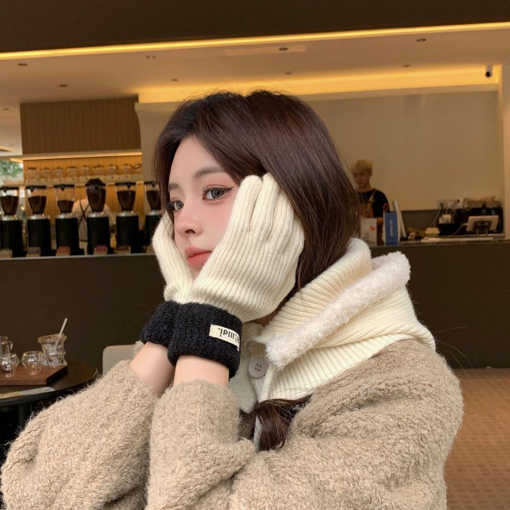 Зимняя новая шапка большого обхвата головы женская шапка-снежный человечек, высококлассная, пушистая, теплая, с защитой ушей, вязаная шапка из толстой шерсти