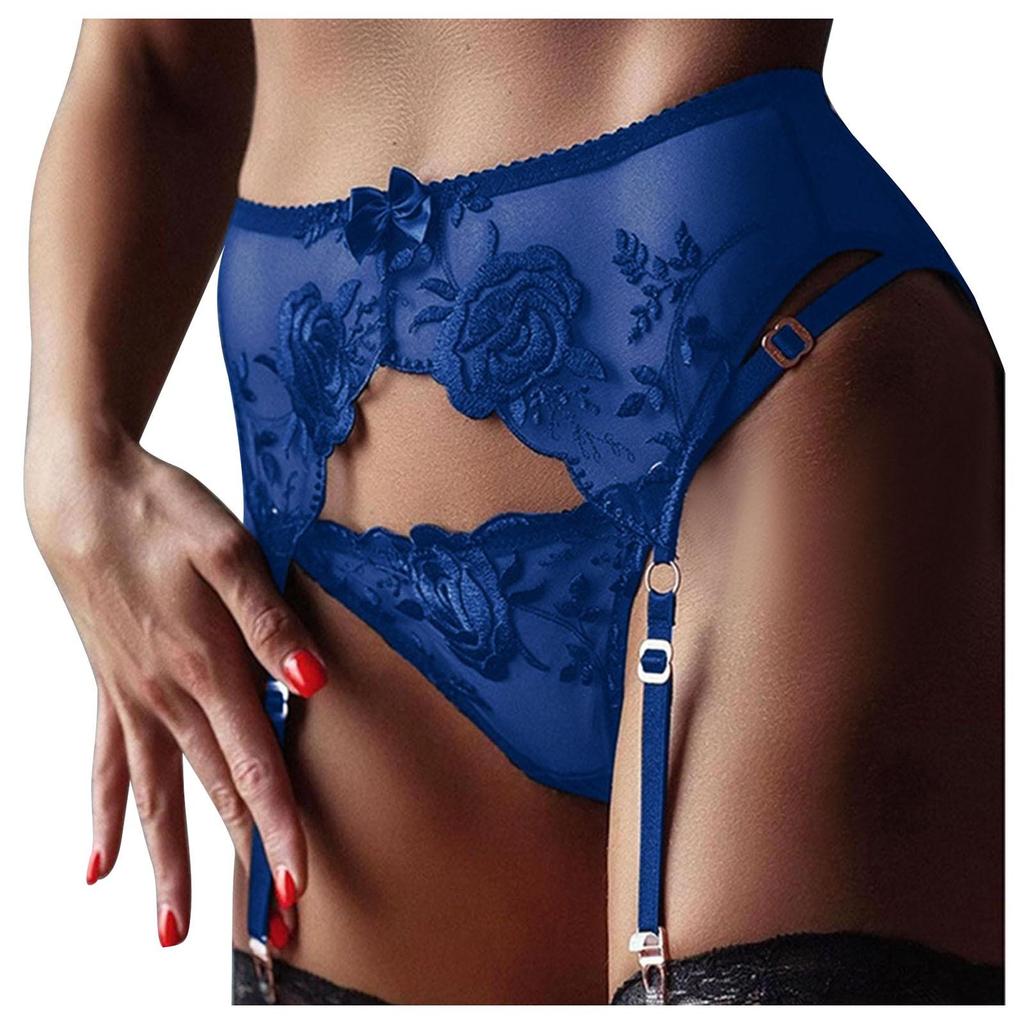 Sexy Lace Garter Belt Suspender for High Knee Stocking Open Crotch Pantyhose Hold On Crotchless NightLife Sex Erotic for Women