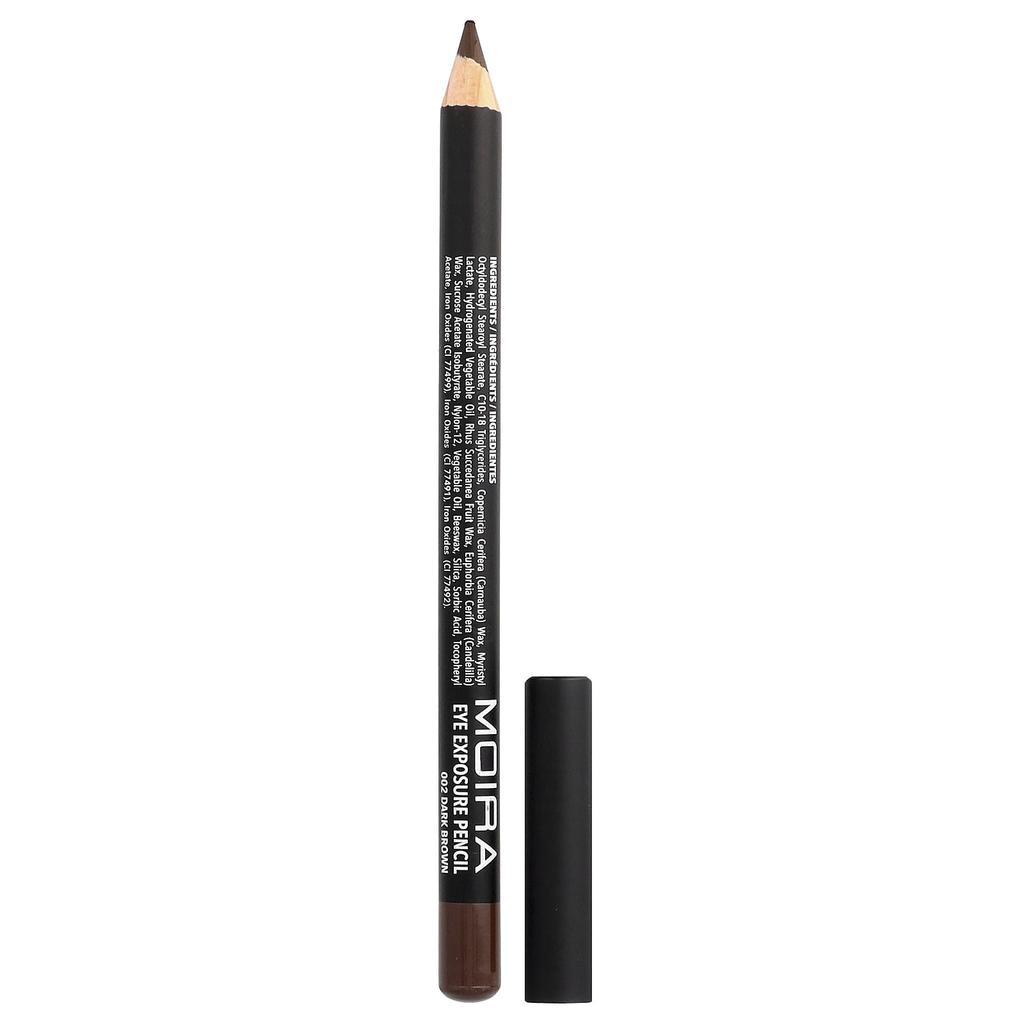 Moira Beauty, Карандаш для глаз Eye Exposure, 002 Темно-коричневый, 1,1 г (0,04 унции)