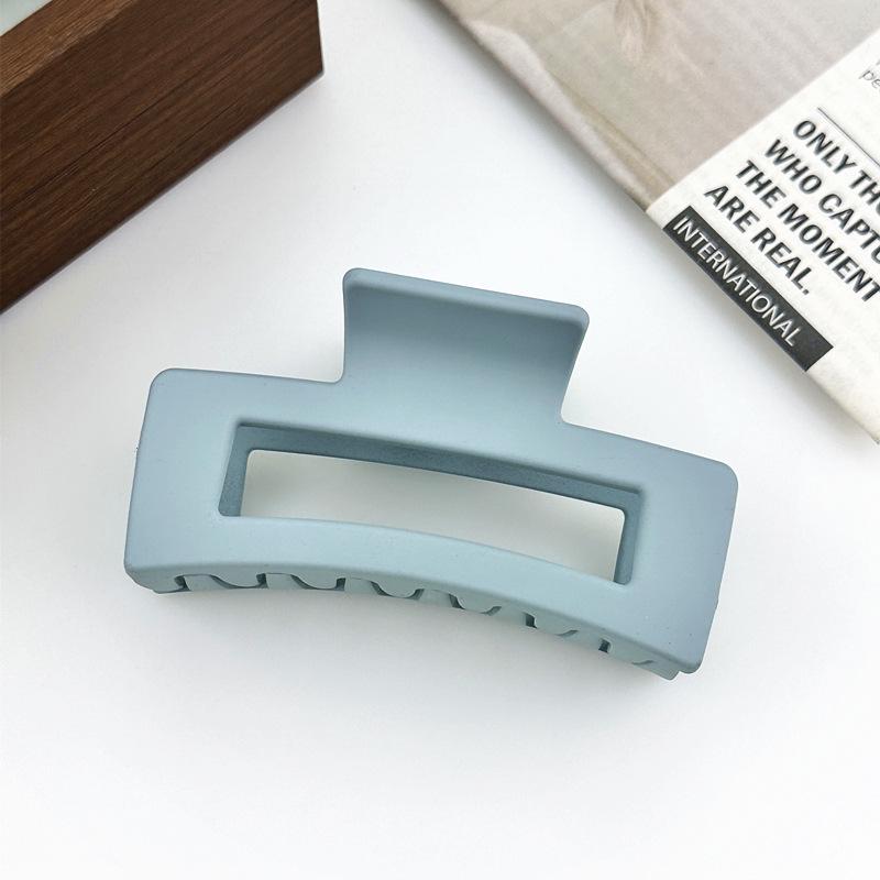 Корейская заколка для волос женская «Акула» высокого класса с матовым покрытием - Однотонная, Большого размера