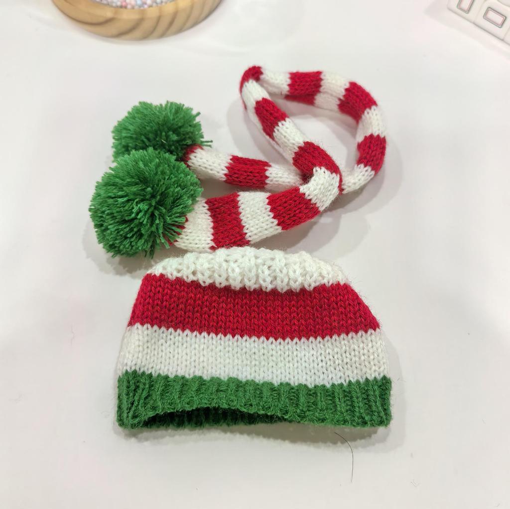 Лабубу 17 см Рождественский костюм оленя: Комплект накидка и свитер для куклы