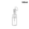 100/120/150/200ml Empty Froth Foaming Pump Bottle With Silicone Brush Head Press Type Face Cleaning Foam Bottles