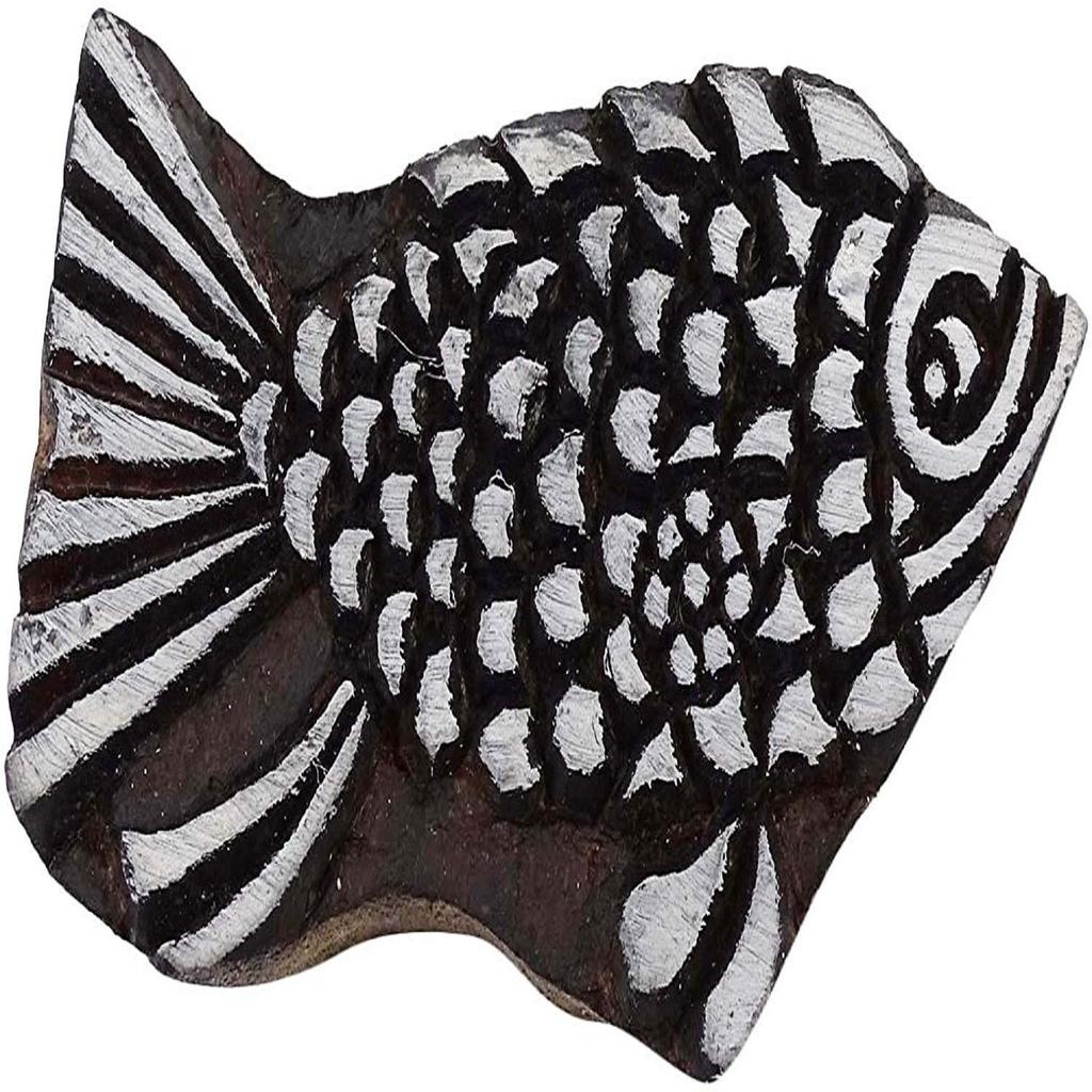 Декоративный деревянный печатный блок индийский деревянный коричневый ручной работы текстиль