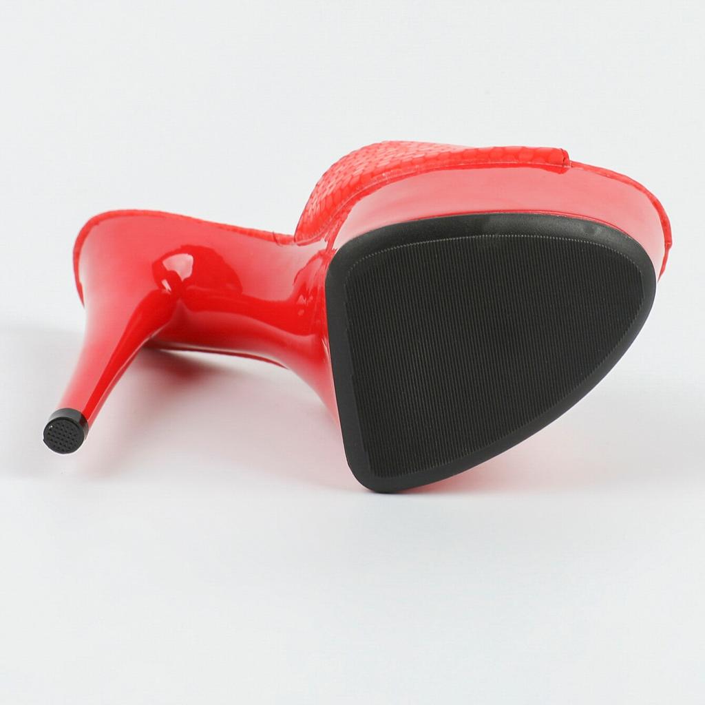 Женская обувь, весенние пикантные сандалии на прозрачном каблуке, тапочки, обувь для вечеринок и клубов, каблук 14 см, платформа 4 см LFD-B3649