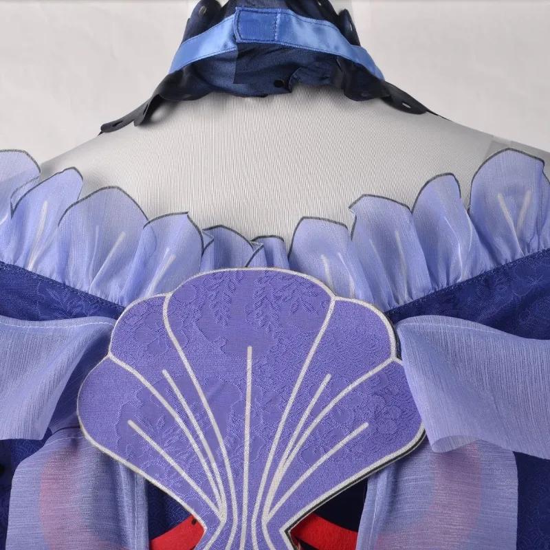 Костюмы для косплея игры Sangonomiya Kokomi, парик аниме, вечерние костюмы на Хэллоуин, костюмы для женщин, платье, одежда для ролевых игр