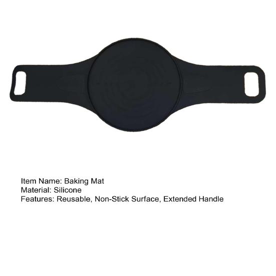 Silicone Bread Sling Sourdough Baking Mat with Handle Reusable Dutch Oven Liner for Bread Making Non-Stick Heat-Resistant Baking Tool for Home Bakers