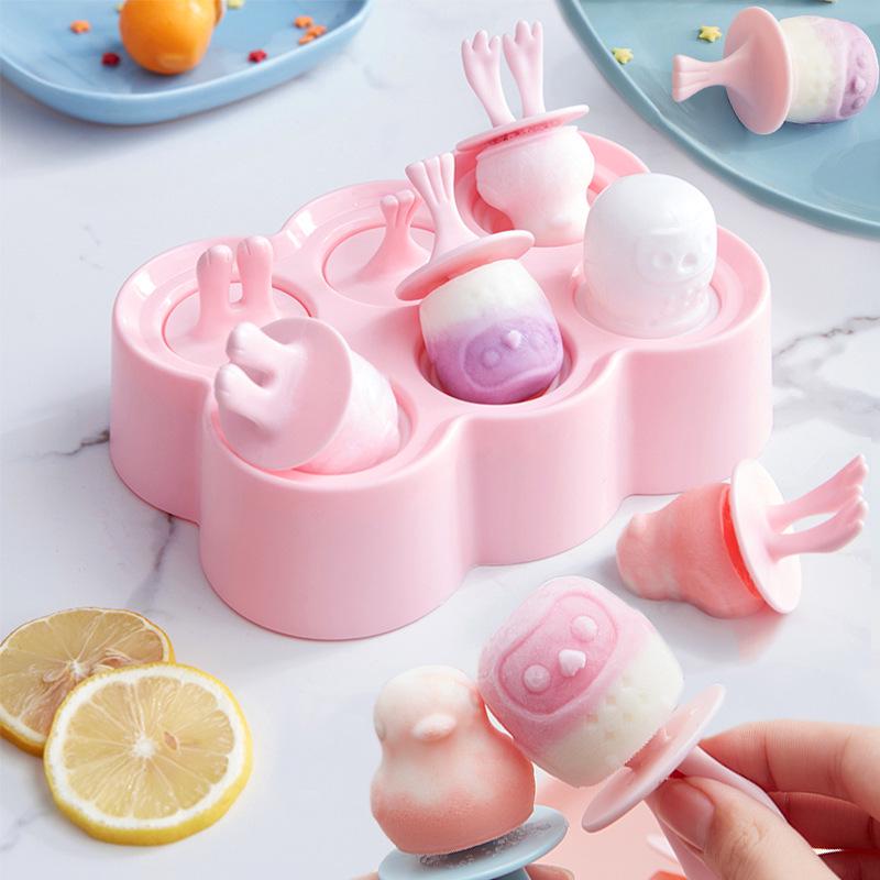 Силиконовые формы для мороженого Формы для кубиков льда Формы для эскимо с крышкой Форма для льда DIY Форма для леденцов Форма для мороженого на палочке Кухонные принадлежности