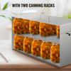 Water Bath Canner, 15 Quart Stove Top Canner Pot, Boiling Water Canners with 2 Canning Racks, 304 Food Grade Stainless Steel Large Stock Pot, Flat