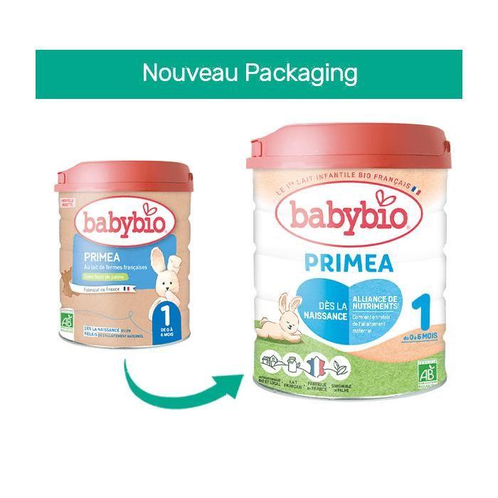 Babybio primea 1 lait de vache 1er âge 800g