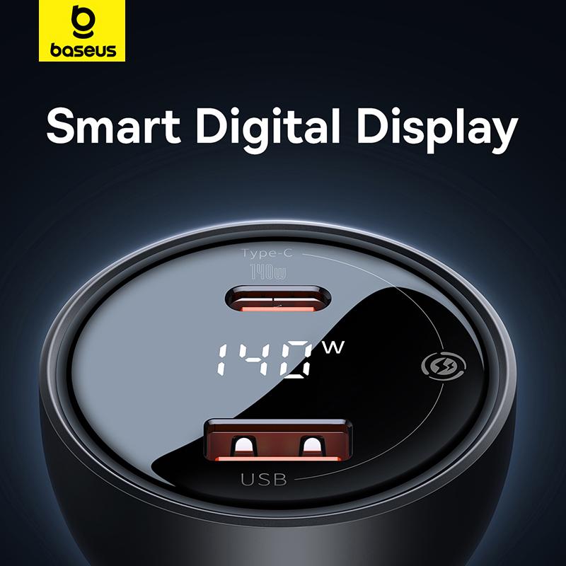 Автомобильное зарядное устройство Baseus, 140 Ватт