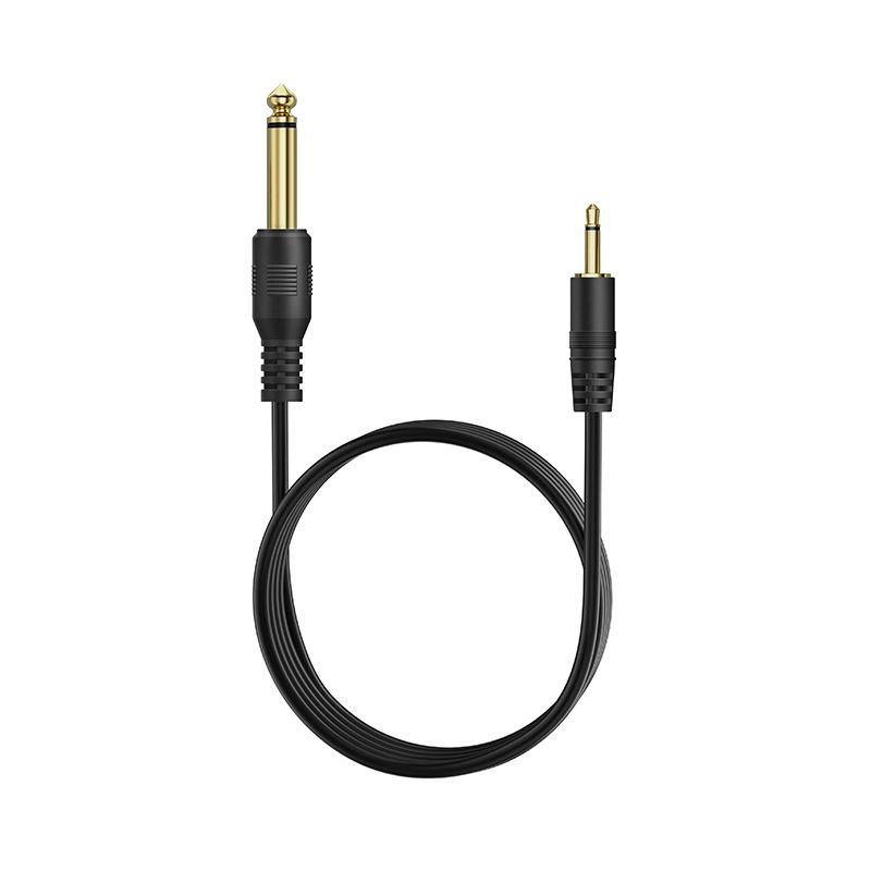 Professional Audio Jack Low Noise Guitar Cable 6.35 mm Male to Male Mono Plug to 3.5 mm Mono Headphone Jack Cable