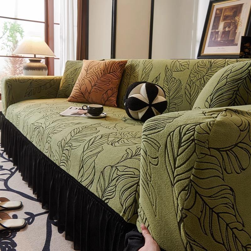 New Skirt Sofa Cover Single and Double All Inclusive Four season All in One Anti Cat Scratch Old Fashioned Universal Cover