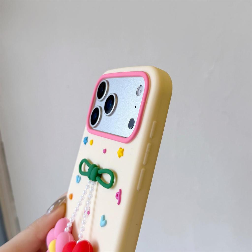 3D Подвеска-Цветок Противоударный Чехол для Телефона для iPhone 12-14/15-17 PROMAX
