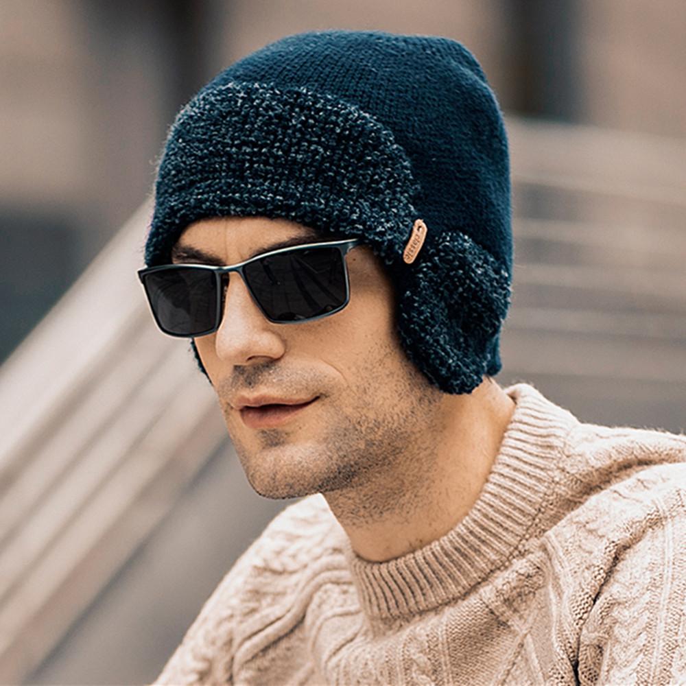 Новая зимняя вязаная шапка унисекс с защитой ушей, модная мягкая шапка-бини для мужчин и женщин, спортивная шапка-ушанка для спорта на открытом воздухе, классическая согревающая шапка