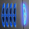 Car door anti-collision strip, carbon fiber reflective sticker, bumper leaf plate, universal body warning decorative sticker