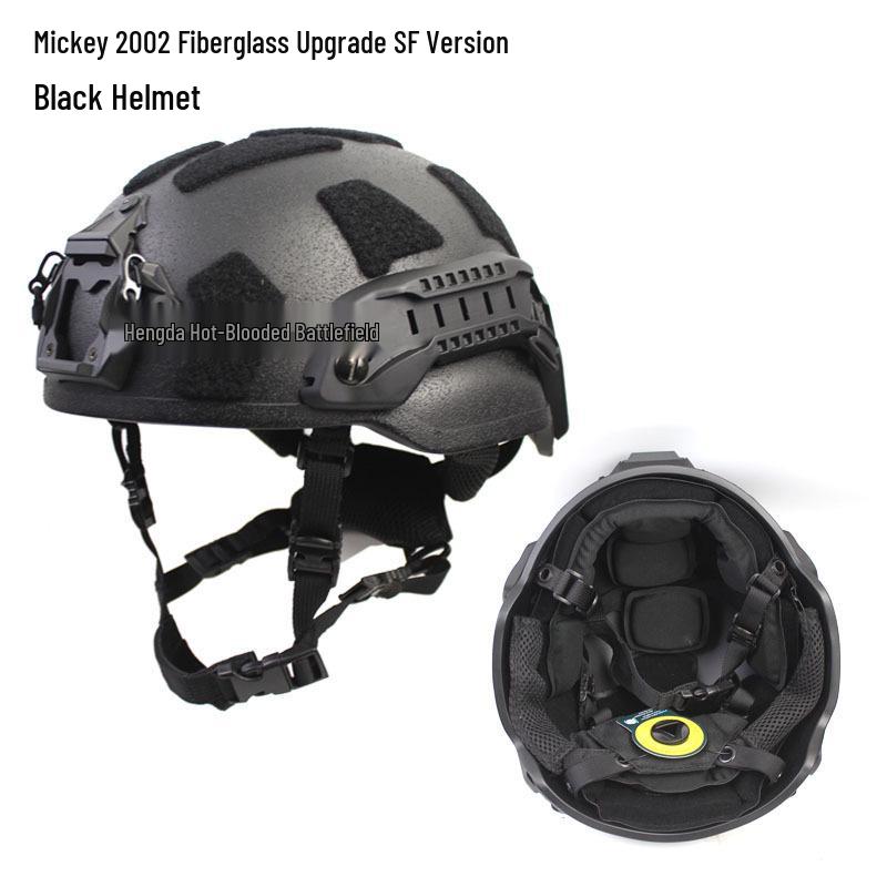 Enhanced MICH2002 Wendi Fiberglass Riot Helmet for Special Forces Training, 1.5KG