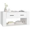 White Coffee Table 80 x 50 x 40 cm Particleboard