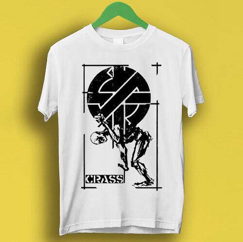 Crass Punk Anarchy British Street Punk Graffiti Retro Cool Gift Tee T-shirt P663