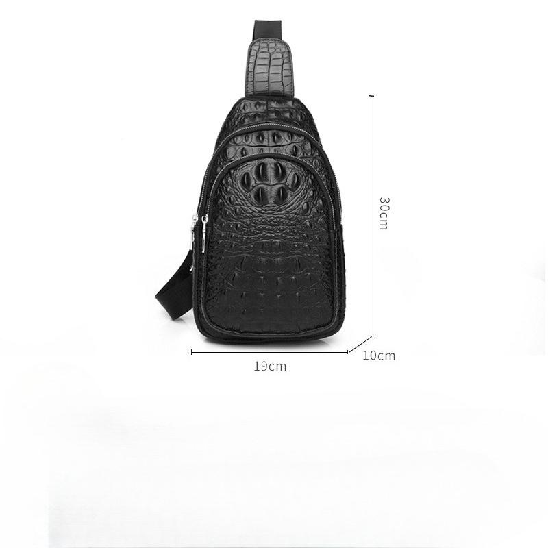 Сумка-слинг из натуральной кожи, сумка кроссбоди из коровьей кожи, модная мужская нагрудная сумка кроссбоди
