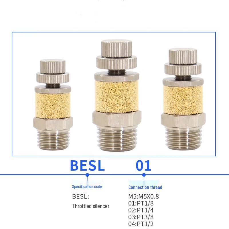 Pneumatic Solenoid Valve Silencer