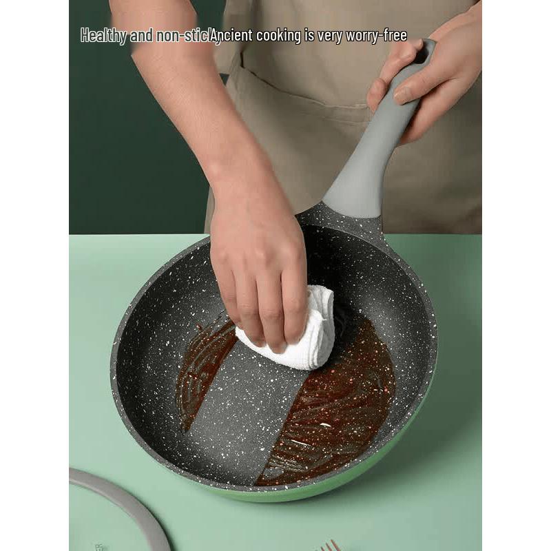 COOKER KING Зеленый Бамбук Каменное Антипригарное Набор из 3 Предметов Посуды