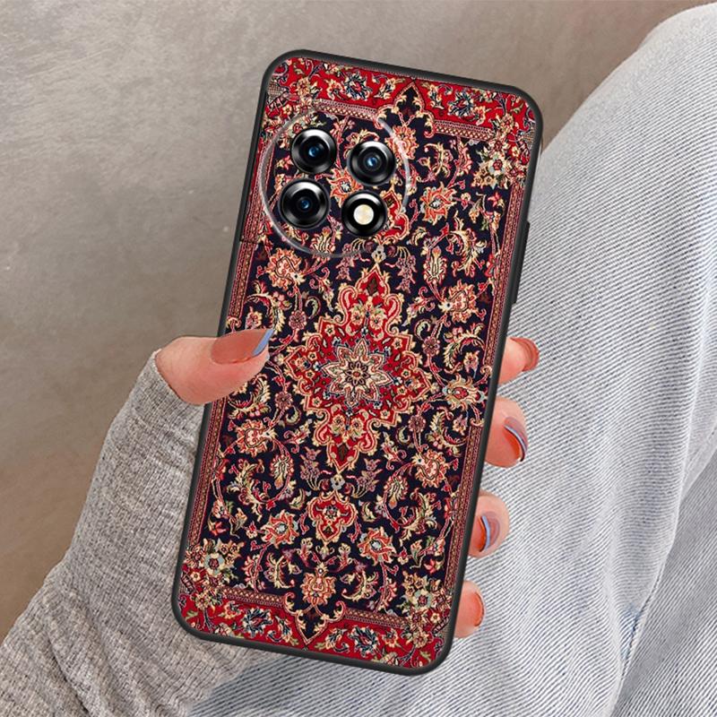 Ретро Этнические Ковры Турецкий Ковер Чехол Для OnePlus 13R 13 12 12R 11 10 Pro 8T 10T OnePlus Nord 4 CE 2 3 Lite N10 N20 N30 Чехол