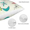 Mid Century Atomic Age Square Pillowcase Polyester Linen Velvet Printed Zip Decor Pillow Case Home Cushion Cover