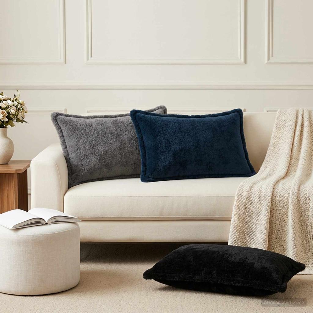 Cushion Cover 6 pcs. HOUTEN Navy Blue 50 x 80 cm