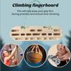 Rock Climbing Hangboard Wooden Hand Grip Finger Forearm Strengthener Trainer Pull Up Bar Hanging Fingerboard Climbers Athletes Gift