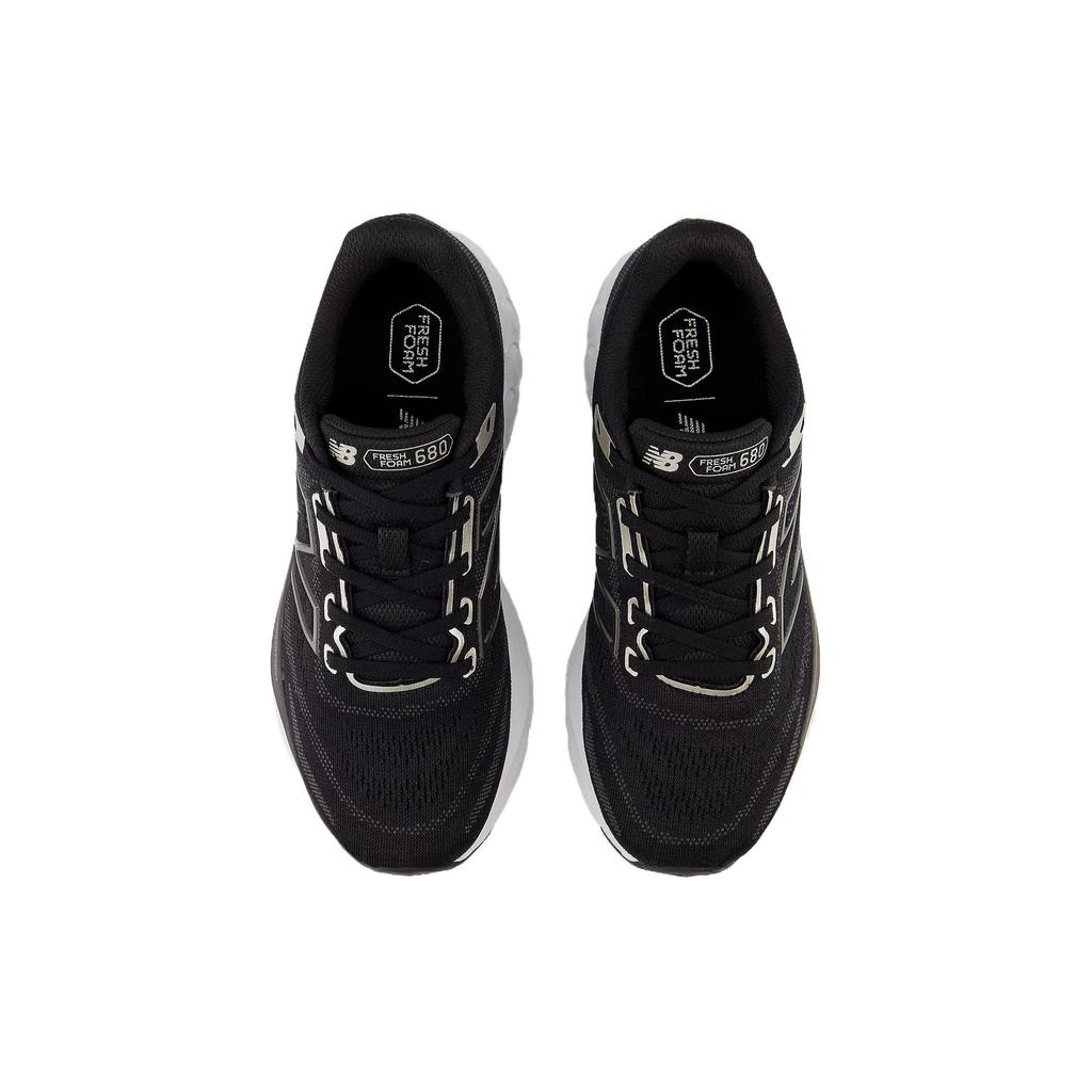 New Balance Fresh Foam 680v8 Black Light Gold Metallic Women Sneakers Black-Metallic W680LK8