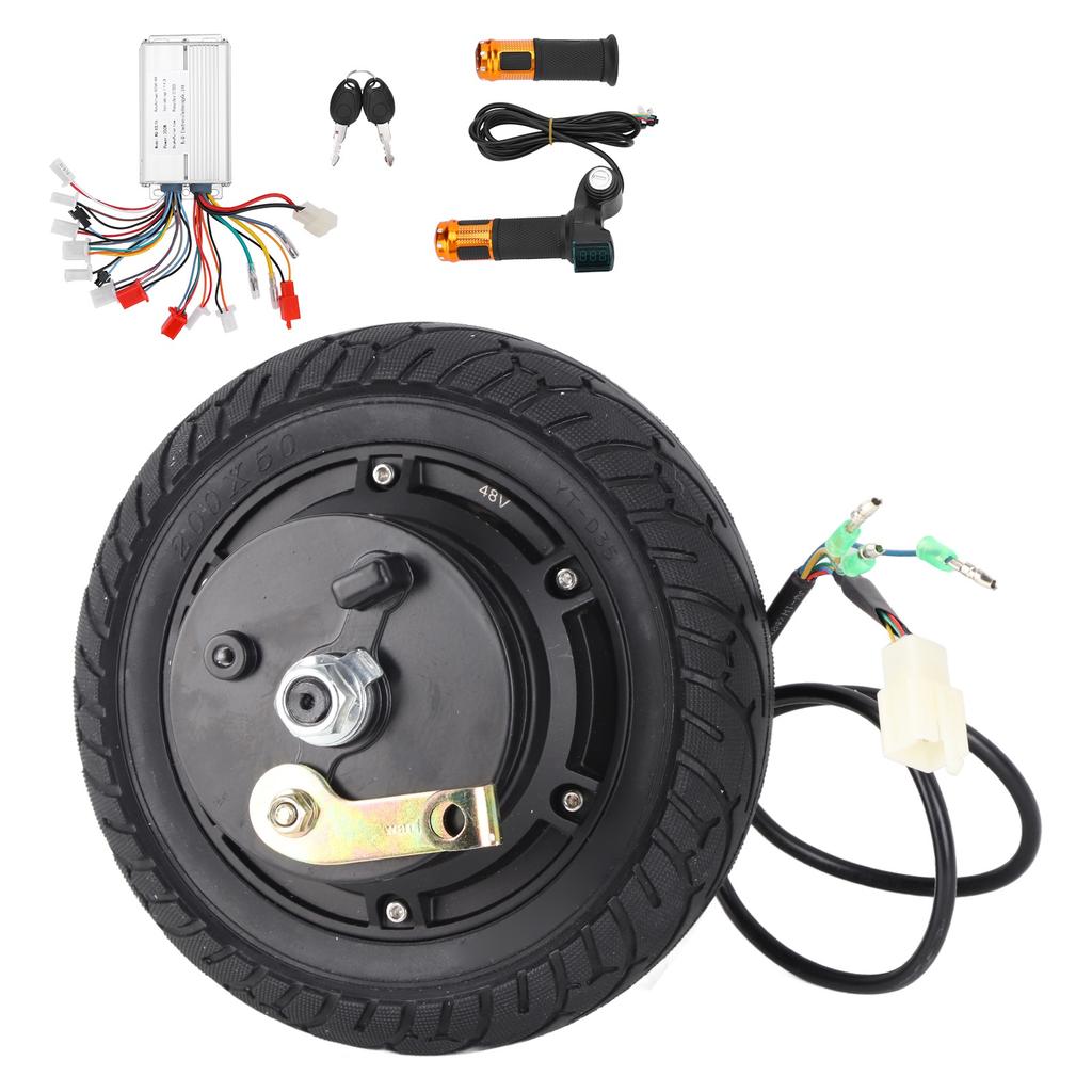 Бесщеточный мотор-концентратор колеса 48 В, 350 Вт, комплект для переоборудования 8-дюймового электрического скутера
