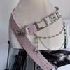 Punk Letters Rhinestone Belts Trendy Design Cowgirl Waistband Retro Waist Chain for Club Party