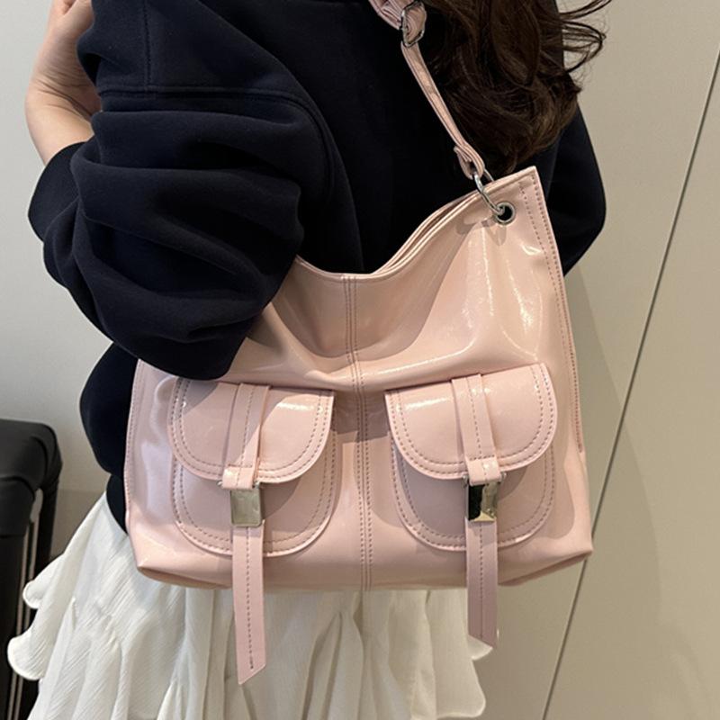 Women's 2025 New Fashion Single Shoulder Crossbody Pocket High Sense Commuting Underarm Tote Bag Large Capacity Commuting Convenience