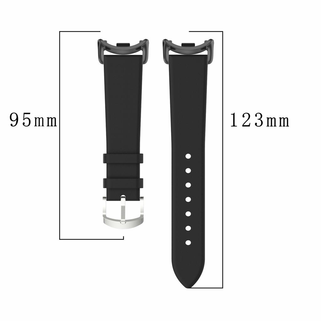 For Xiaomi Smart Band 9 NFC/Band 9/Band 8 NFC/Band 8 Genuine Cow Leather Watch Bands Replacement Bracelet with Connector