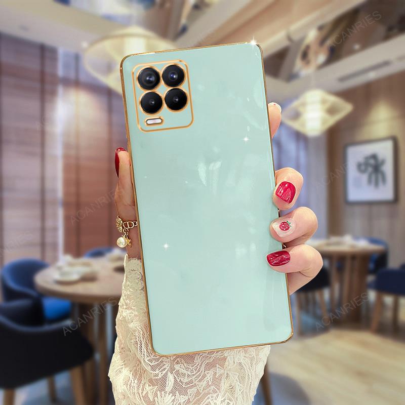 Роскошный модный чехол-держатель с кольцом для Oppo Realme 8 7 Pro 8i 4g Gt Neo 2 3t 5 Master Edition 5g, силиконовая задняя крышка-подставка