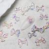 50 шт. DIY украшения для ногтей Aurora Color 3D Bow Charms Accessories Nail Art Charms Manicure Decorations for Nail Salon
