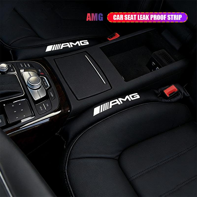 2Pcs AMG Car Seat Gap Filler Leak Proof Sealing Strip Stickers For Mercedes Benz W204 W205 W203 W211 W212 W213 W201 W210 W124 jjj1