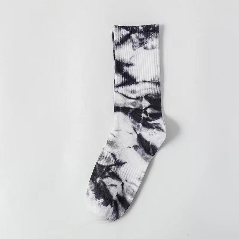 ABIF1 Длинные носки с tie-dye и крючком, Взрывной уличный стиль, Модные и стильные носки, Унисекс для скейтбординга, Спорта, Отдыха и F