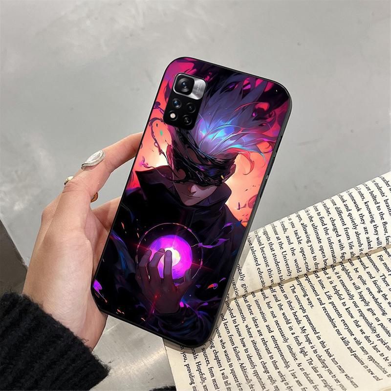 Чехол для телефона Jujutsu Kaisen Сатору Годжо для Xiaomi Redmi note 13 12 Pro 11S 11 10 Pro 10S 12S Redmi 10 9C 13C