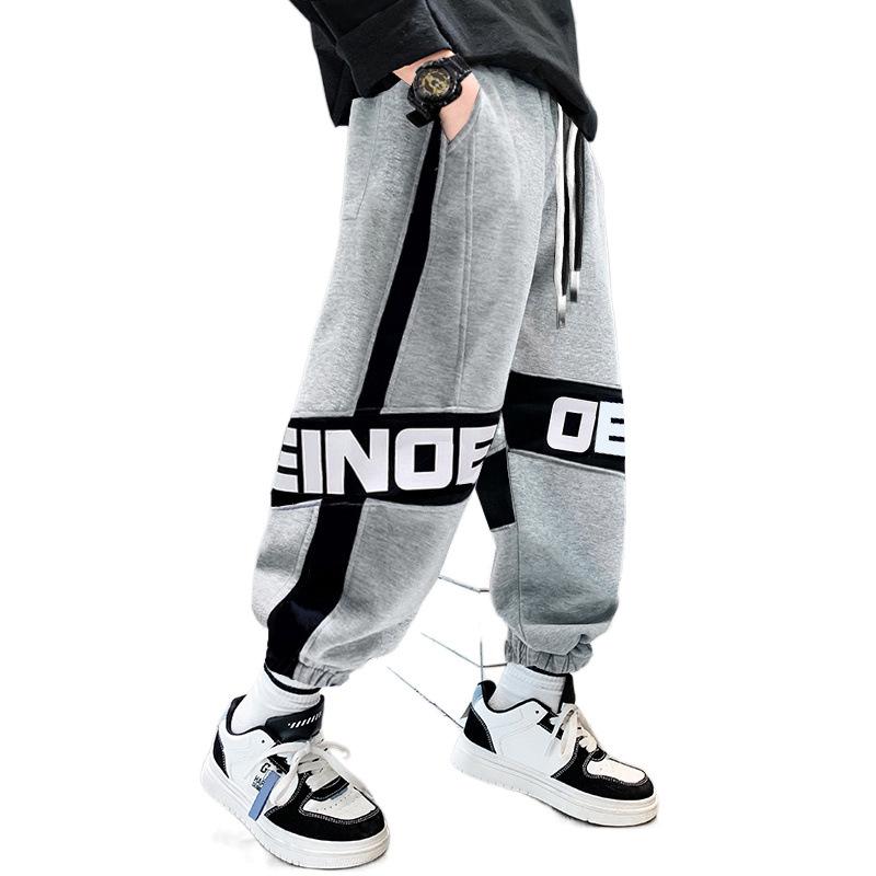 Одежда для мальчиков Весна Осень Спортивные штаны для мальчиков Детские спортивные штаны Повседневные брюки с цветными блоками Детская одежда