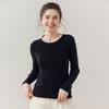 Fanzhen Women's Slim-Fit Cashmere Blend Round Neck Sweater