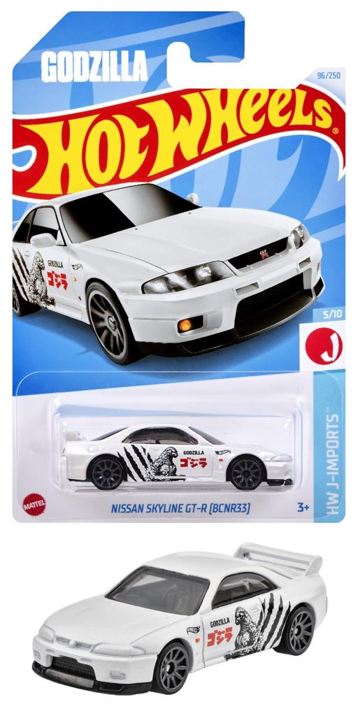 Hot Wheels Basic Car Nissan Skyline 2000-х годов и HXP94 GT-R (BCNR33) [Мини-автомобиль] [3 вверх]