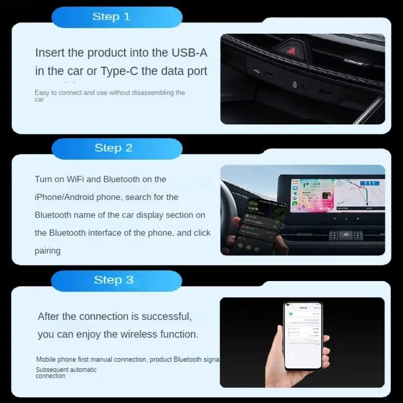 Беспроводная Box CarPlay, Проводной-в-Беспроводной USB-адаптер Прямого подключения для модуля сопряжения оригинального автомобиля