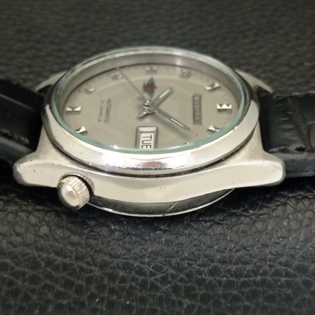 AUTOMATIC VINTAGE CITIZEN 8200 JAPAN MENS ORIGINAL DIAL WATCH A702152-5 R208-a702152