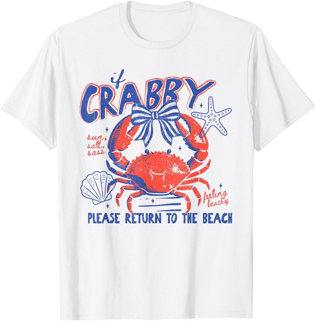 Crabby Please Return to The Beach Summer Vacation Hawaii T-Shirt