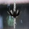 120CM Lotus Rain Chain Decorative Rain Chain Outdoor Garden Hanging Rain Catcher Cups for Gutters Outside