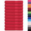 VidaXL Serviettes 10 pcs rouge 100x200 cm 360 g/m² 100% coton, serviette de plage, serviette d'invité, grande serviette de 136940