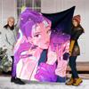 1pc KPop19 Theme Blanket - Digital Print, Polyester, Cozy for All Seasons, Perfect for Outdoor, Camping, and Travel