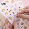 DYS Stationery 6Pcs Children Dog Stickers Diary Scrapbook Book Wall DIY Adhesive Decal